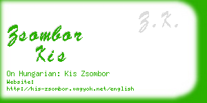 zsombor kis business card